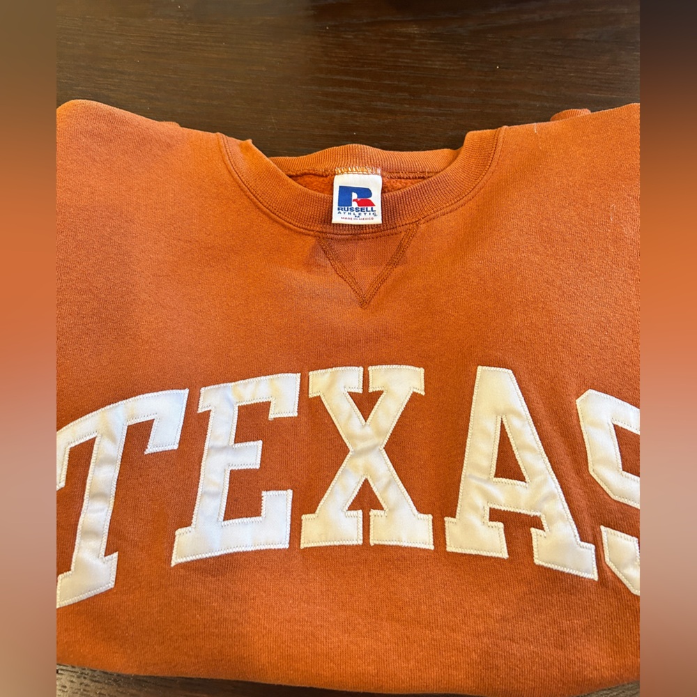 Vintage Texas Sweatshirt Y2K Russell University Of TX Longhorns Pullover